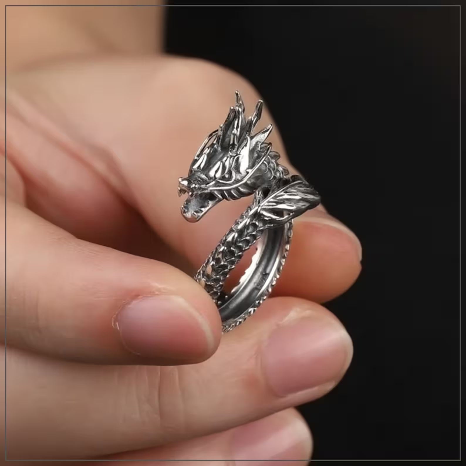 Anillo en discount forma de dragon